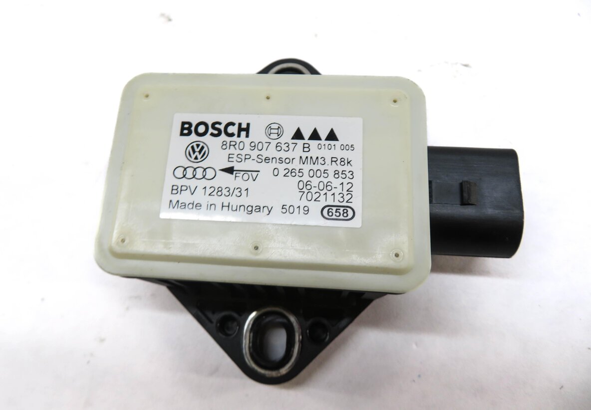 Thumbnail 5: 2013 AUDI S4 (B8 8K) DSC YAW SPEED ACCELERATION ROTATION STABILITY SENSOR SET-2