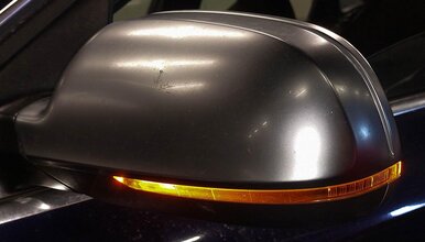 Thumbnail 2: 10-16 AUDI S4 (B8 8K) LEFT MANUAL FOLD HEATED AUTODIM DOOR MIRROR (ALUMINUM)