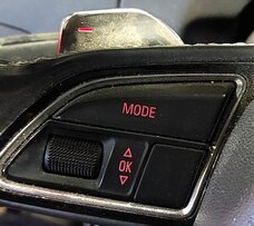 Thumbnail 2: 2013 AUDI S4 (B8 8K) DRIVER 3-SPOKE FLAT BOTTOM SPORT STEERING WHEEL w/ PADDLES