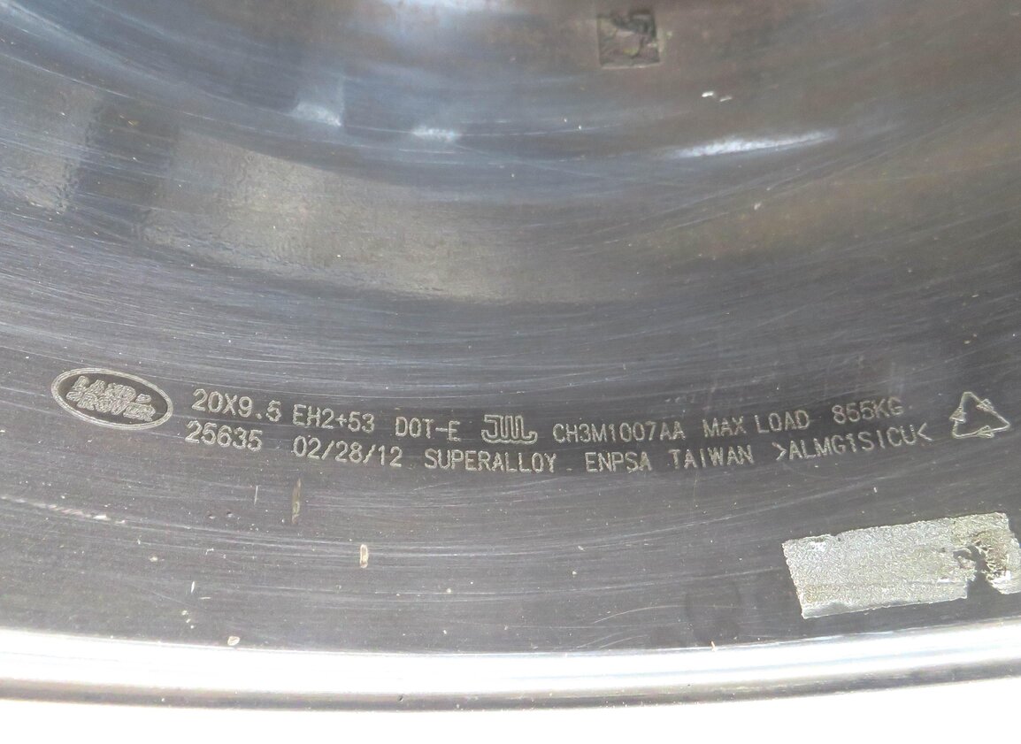 Thumbnail 7: 2012-2013 RANGE ROVER SPORT (L320) 20x9.5 ALUMINUM ALLOY 9-SPOKE WHEEL RIM