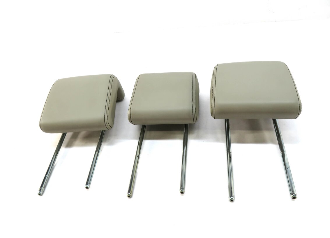 2010 RANGE ROVER SPORT (L320) REAR LEFT RIGHT CENTER HEADREST SET IVORY LEATHER
