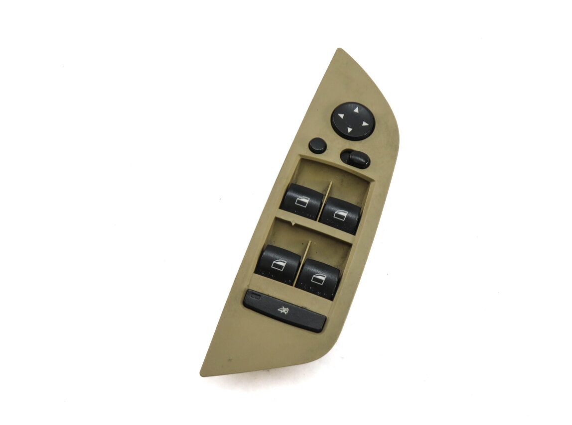 Thumbnail 1: 2012-2015 BMW X1 (E84) LEFT DRIVER DOOR P-FOLD MASTER WINDOW SWITCH (BEIGE)