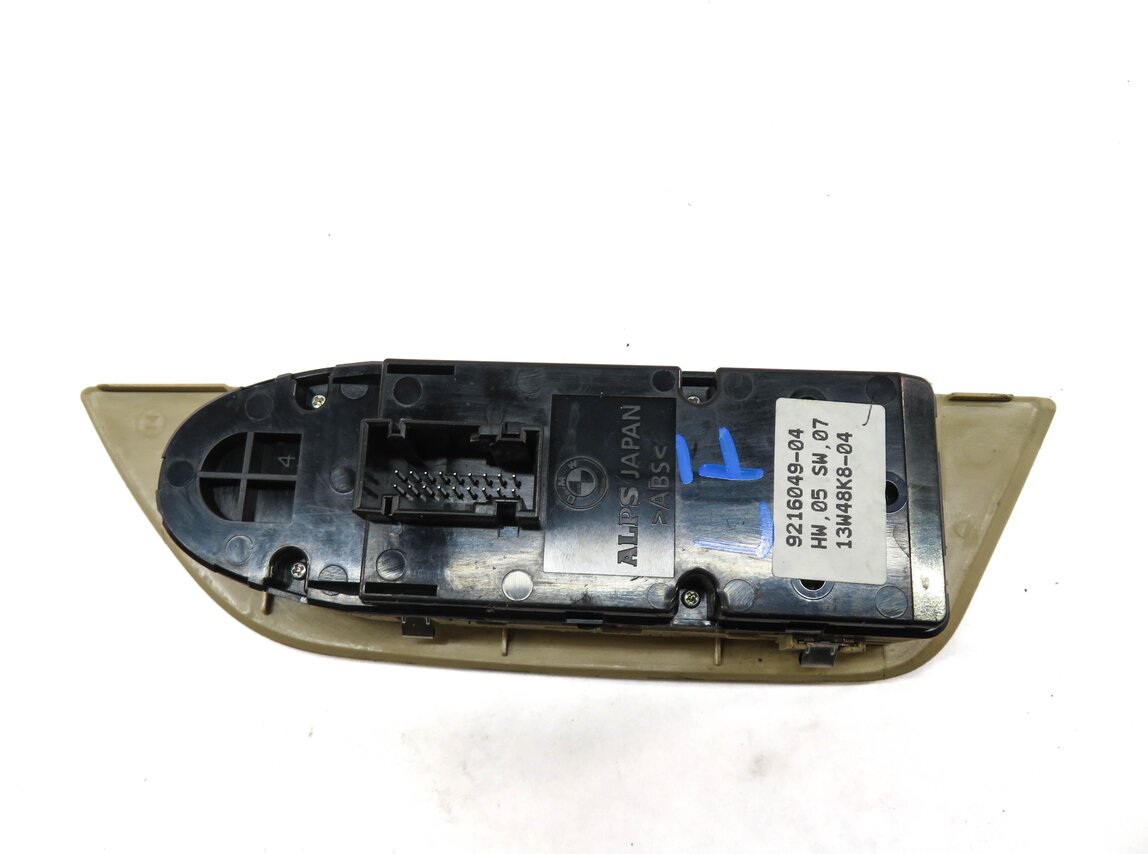 Thumbnail 4: 2012-2015 BMW X1 (E84) LEFT DRIVER DOOR P-FOLD MASTER WINDOW SWITCH (BEIGE)