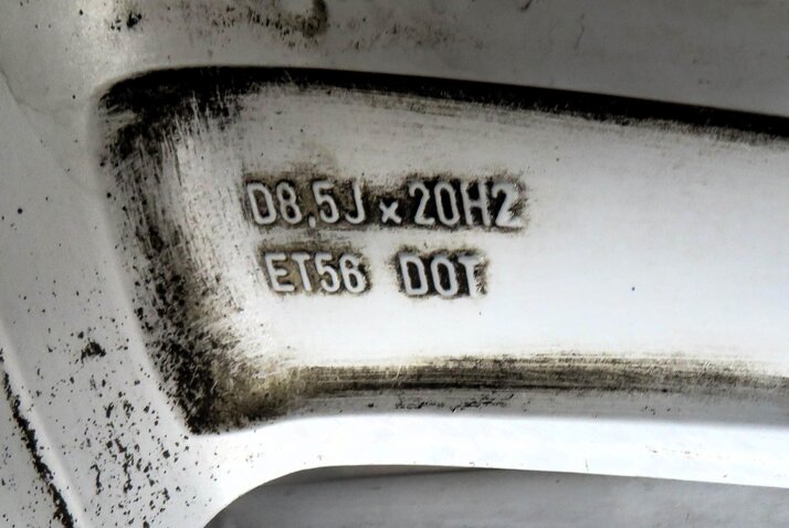 Thumbnail 7: 10-12 MERCEDES GL350 GL450 (X164) 20x8.5 ALUMINUM 5-SPLIT SPOKE WHEEL RIM SET