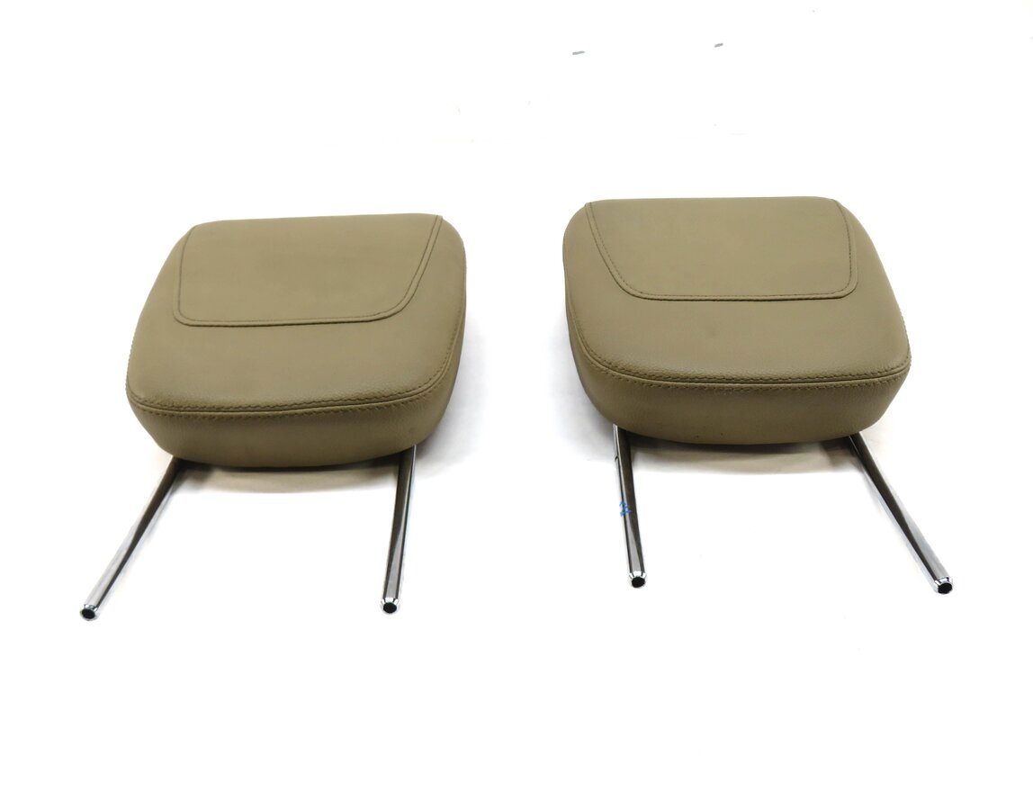Thumbnail 2: 2011 MERCEDES GL350 (X164) REAR 3rd THIRD ROW SEAT HEADREST SET (BROWN 154A)