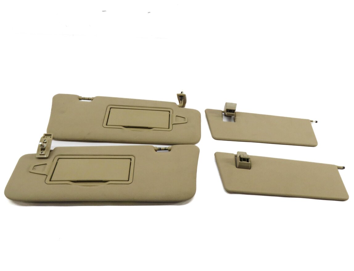 Thumbnail 4: 06-12 MERCEDES GL ML CLASS (W164 X164) FRONT LEFT & RIGHT SUNVISOR SET (BEIGE)
