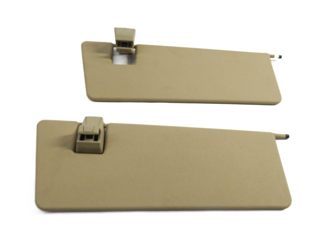 Thumbnail 5: 06-12 MERCEDES GL ML CLASS (W164 X164) FRONT LEFT & RIGHT SUNVISOR SET (BEIGE)