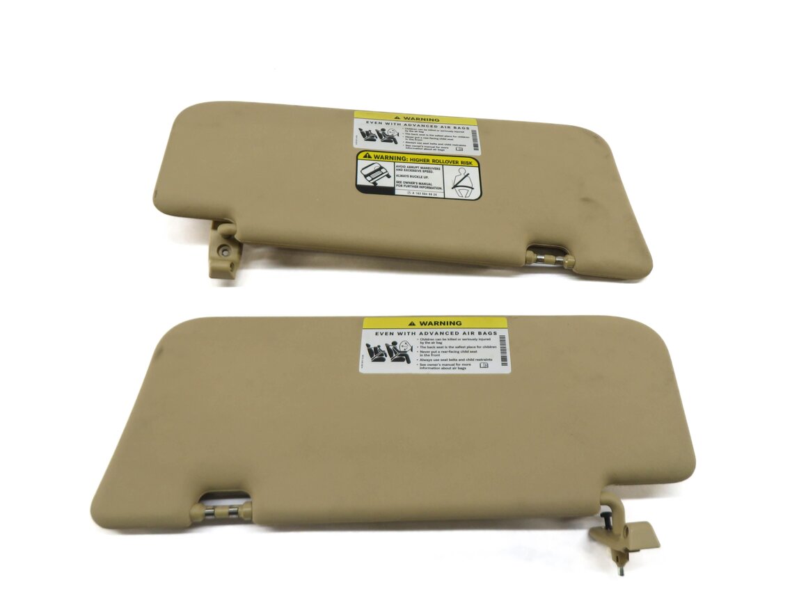 Thumbnail 9: 06-12 MERCEDES GL ML CLASS (W164 X164) FRONT LEFT & RIGHT SUNVISOR SET (BEIGE)