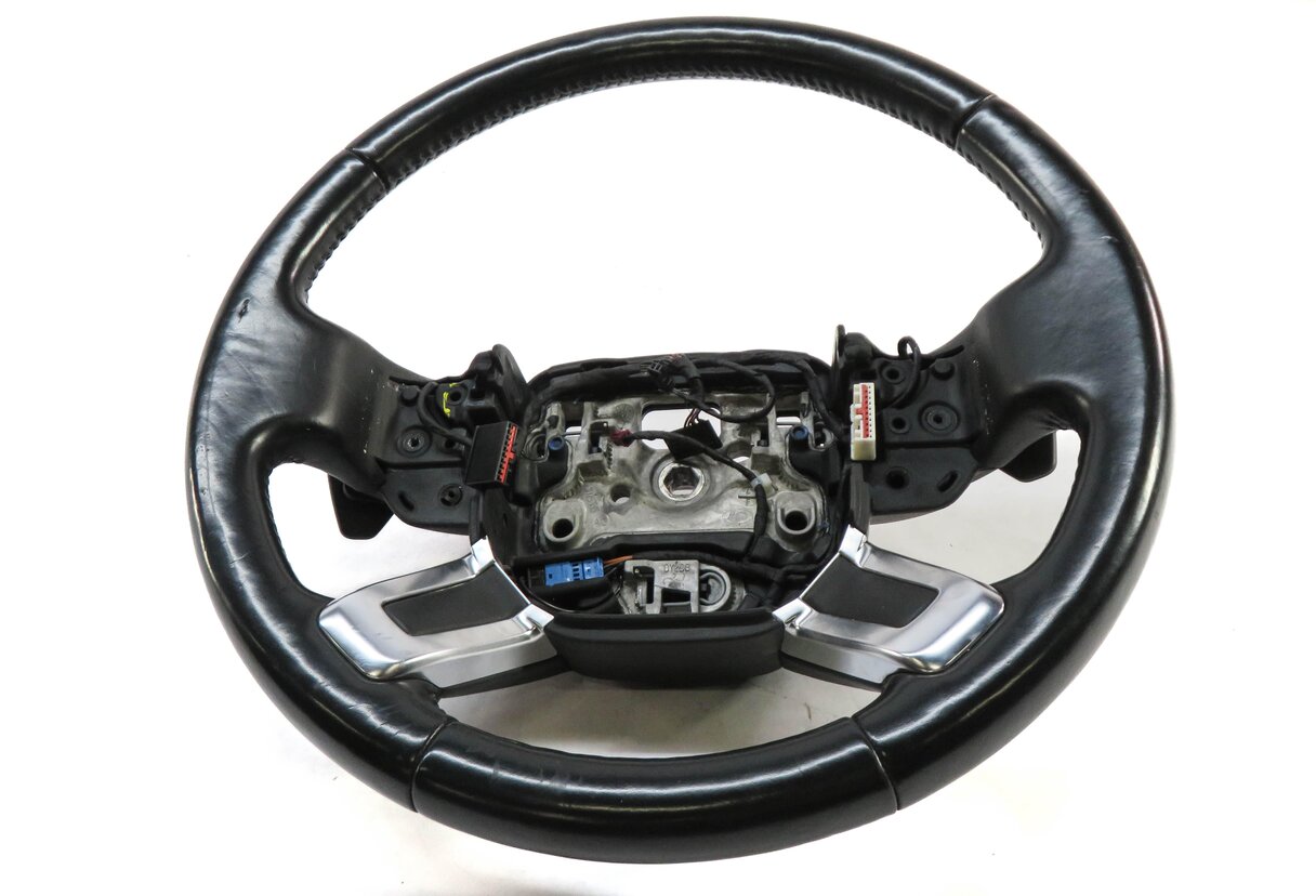 Thumbnail 2: 13-21 DISCOVERY RANGE ROVER (L405 L462) HEATED STEERING WHEEL w/ PADDLES (BLACK)