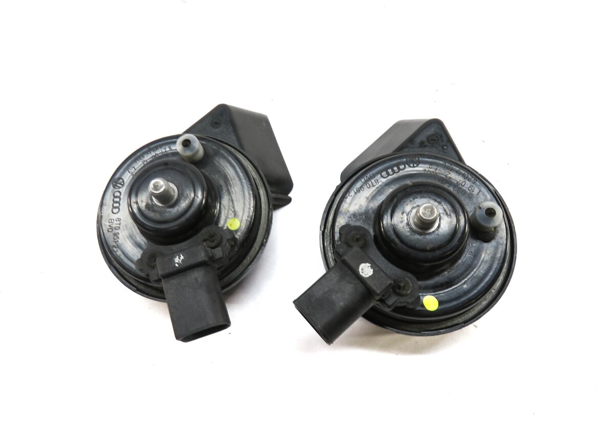 Thumbnail 3: 2008-2017 AUDI A4 A5 S4 S5 Q5 (B8 8K 8R 8T) HIGH & LOW TONE SAFETY HORN SET