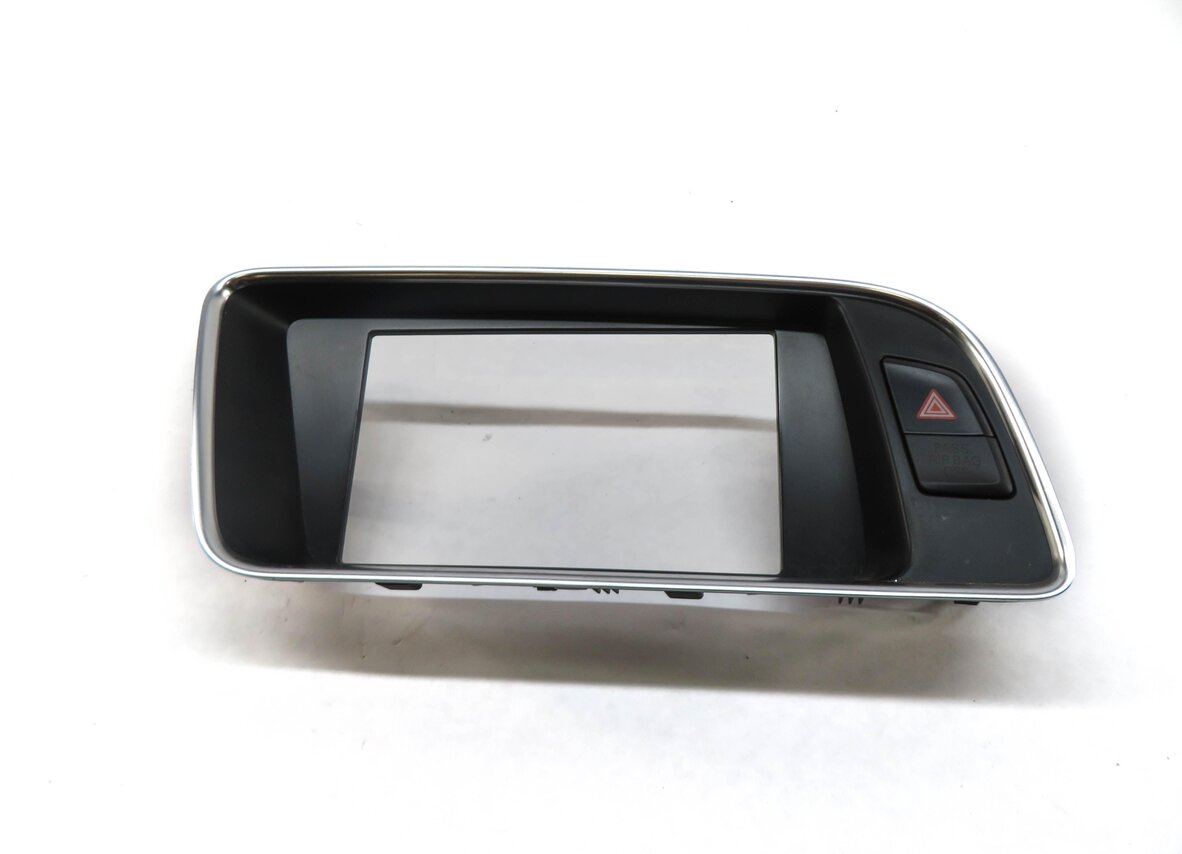 Thumbnail 2: 2013 AUDI Q5 (B8 8R) FRONT CENTER DASH GPS SCREEN TRIM BEZEL w/ HAZARD SWITCH