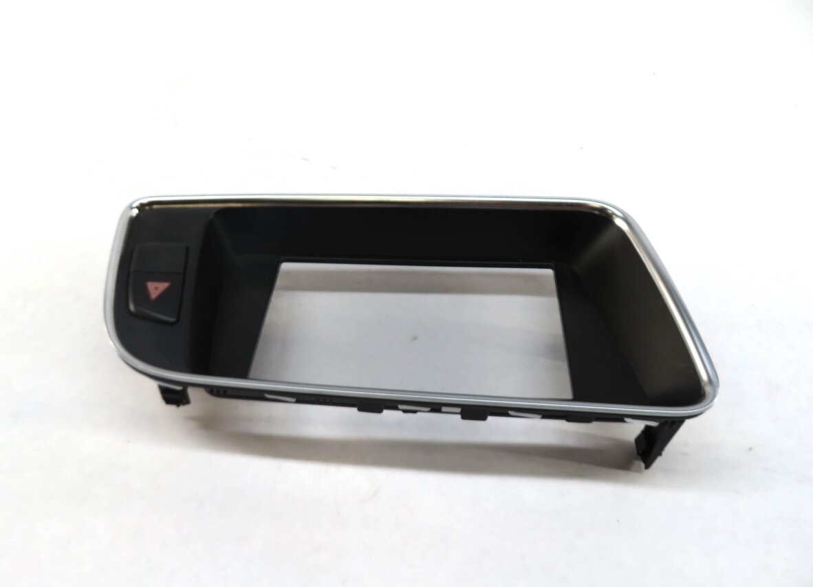 Thumbnail 3: 2013 AUDI Q5 (B8 8R) FRONT CENTER DASH GPS SCREEN TRIM BEZEL w/ HAZARD SWITCH