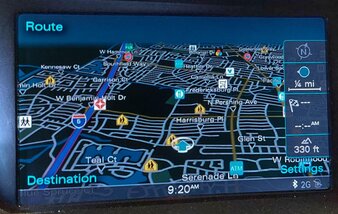 Thumbnail 1: 2013-2017 AUDI A5 S5 Q5 Q7 (4L B8 8T 8R) GPS NAVIGATION MEDIA DISPLAY SCREEN 7"