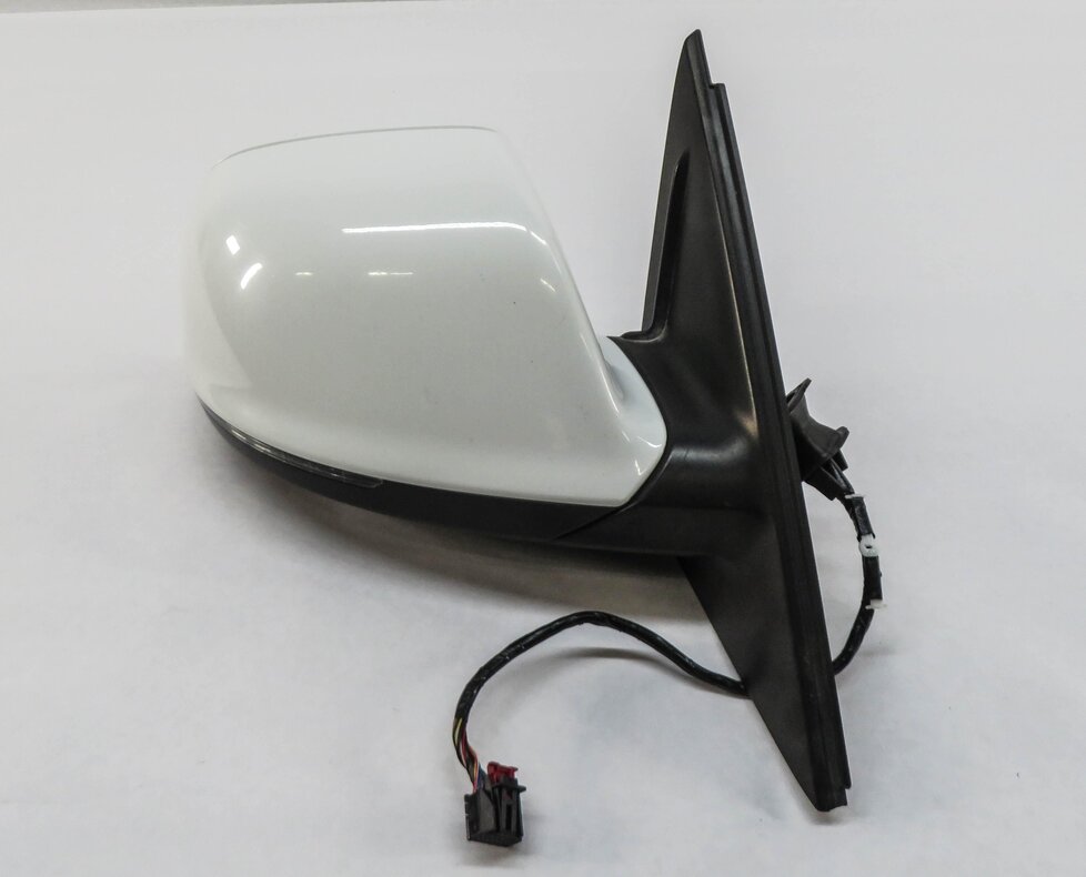 Thumbnail 5: 09-14 AUDI Q5 (8R) RIGHT P-FOLD HEAT AUTODIM MEMORY DOOR MIRROR w/ LIGHT (WHITE)
