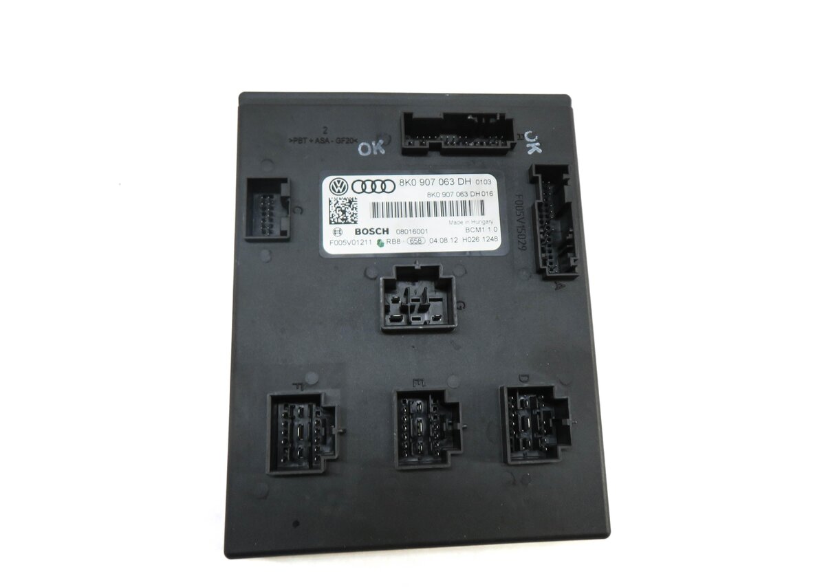 Thumbnail 3: 2013 AUDI Q5 (B8 8R) 2.0L CPMA TURBO ENGINE ECM BCM IMMOBILIZER MODULE KEY SET
