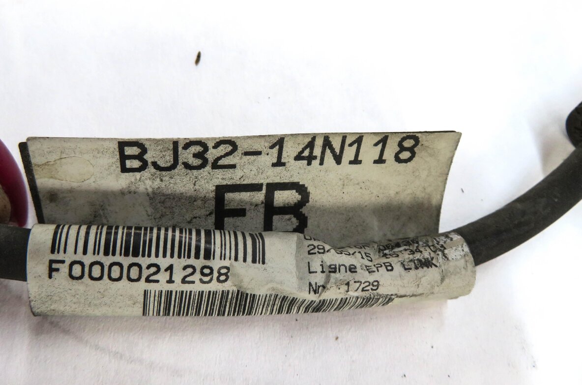 Thumbnail 3: 2015 RANGE ROVER EVOQUE (L538) RIGHT REAR BRAKE CALIPER WIRE WIRING HARNESS