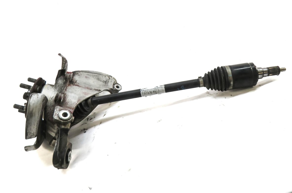 12-19 RANGE ROVER EVOQUE (L538) LEFT DRIVER REAR SPINDLE KNUCKLE w/ AXLE SHAFT