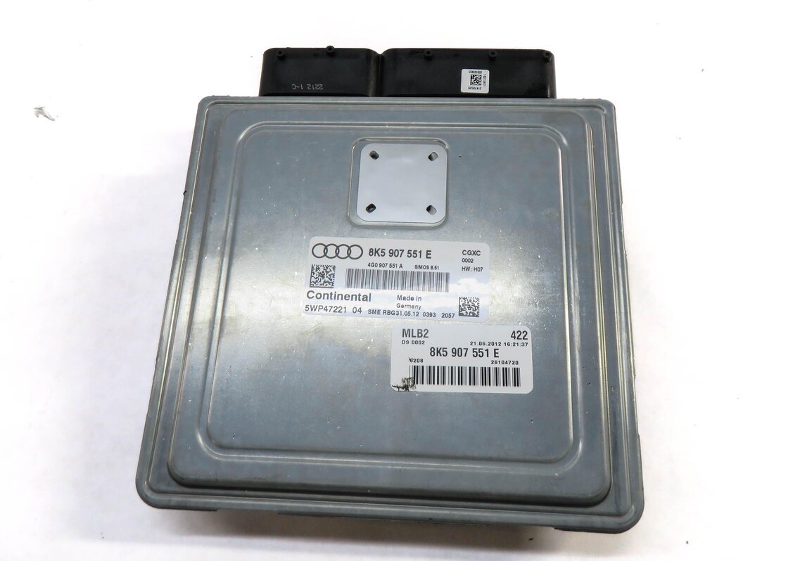 Thumbnail 3: 13-14 AUDI S4 (B8 8K) 3.0L CGXC ENGINE BCM GATEWAY IMMOBILIZER MODULE KEY SET