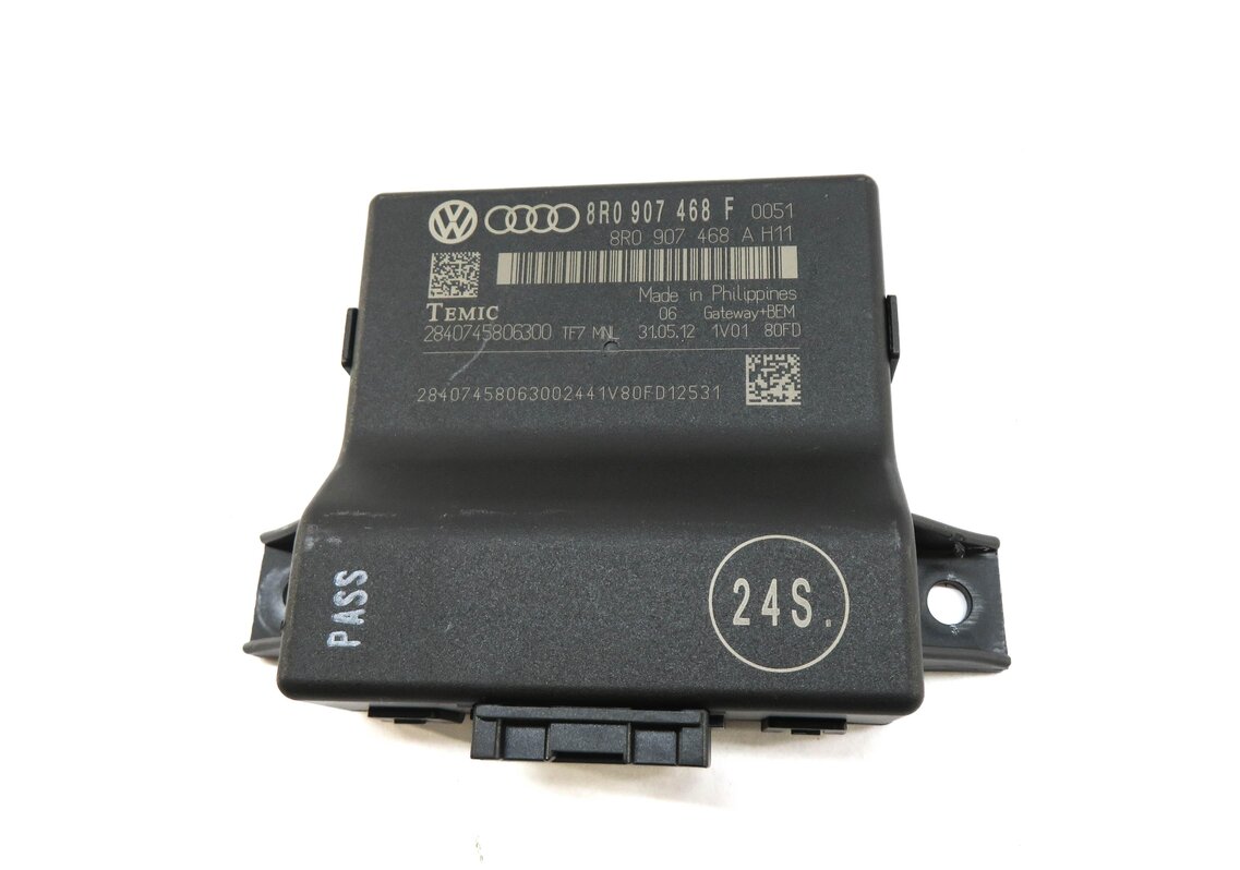 Thumbnail 7: 13-14 AUDI S4 (B8 8K) 3.0L CGXC ENGINE BCM GATEWAY IMMOBILIZER MODULE KEY SET