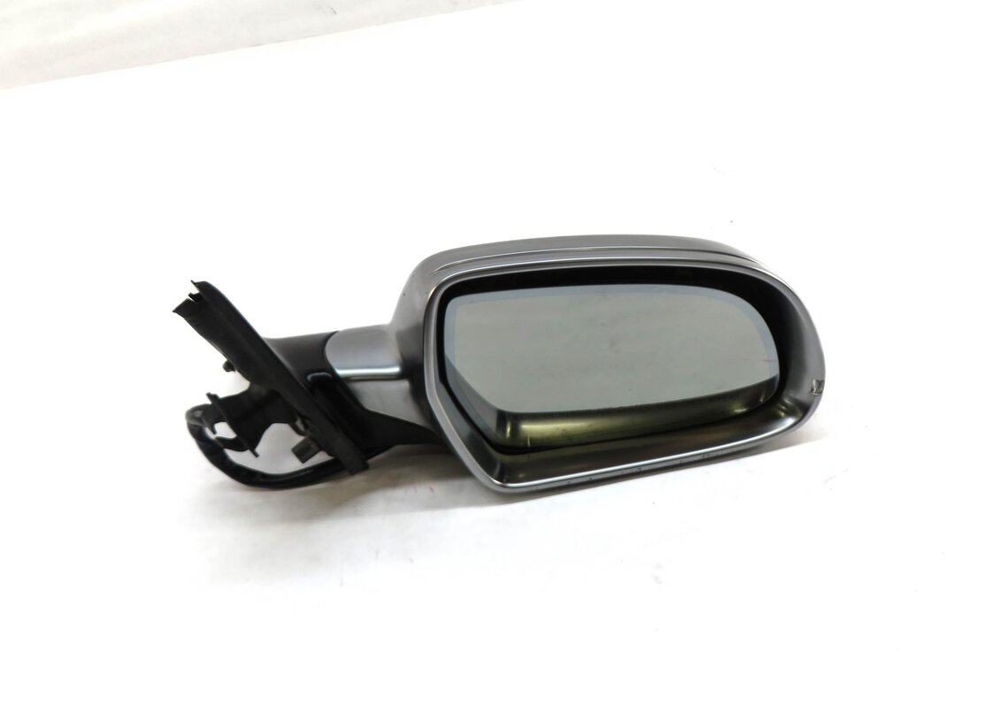 10-16 AUDI S4 (B8 8K) RIGHT MANUAL FOLD HEATED AUTODIM DOOR MIRROR (ALUMINUM)