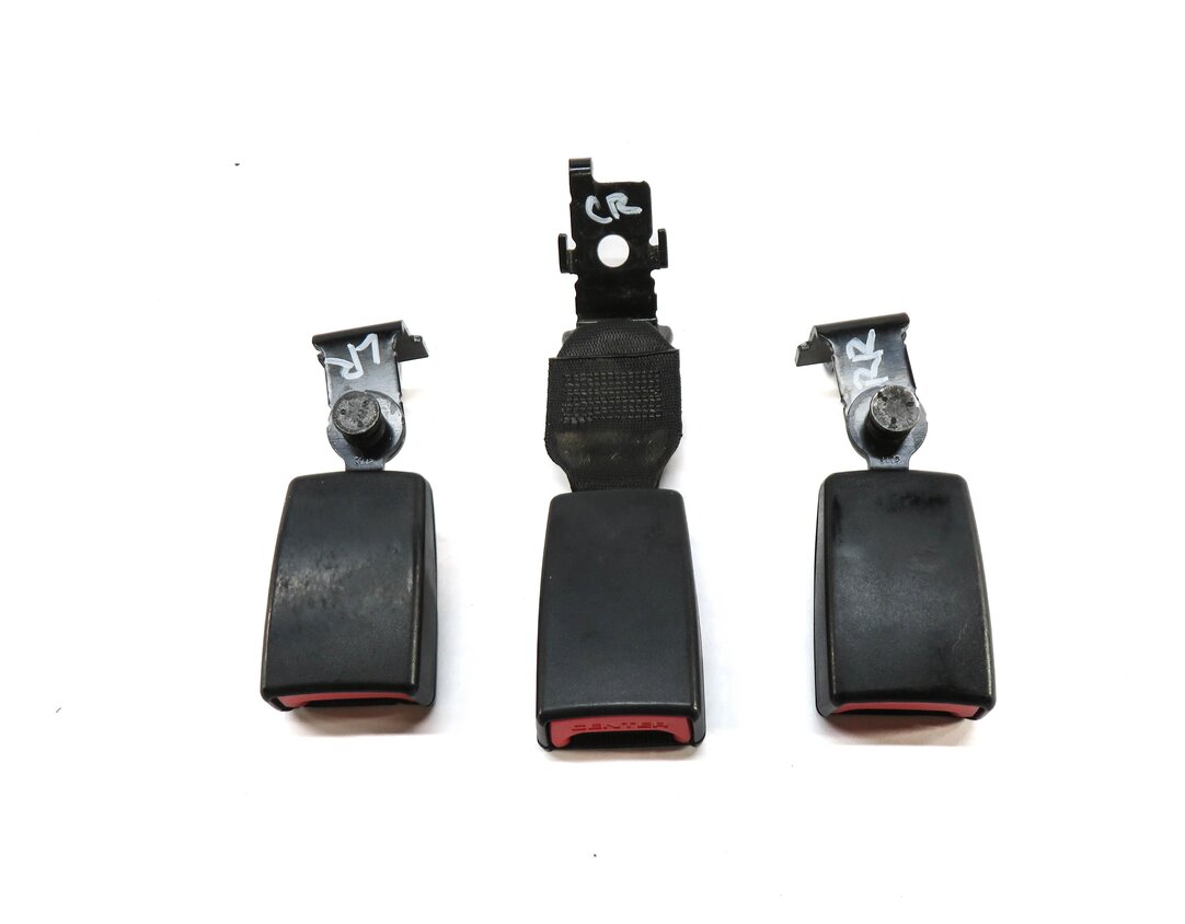 Thumbnail 2: 2013 BMW X5 (E70) REAR 2nd SECOND ROW SEAT SEATBELT BUCKLE RECEIVER SET (BLACK)