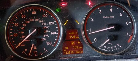 Thumbnail 2: 2011-2013 BMW X5 3.0L TURBO / 4.4L TWIN TURBO SPEEDOMETER GAUGE CLUSTER (132k)