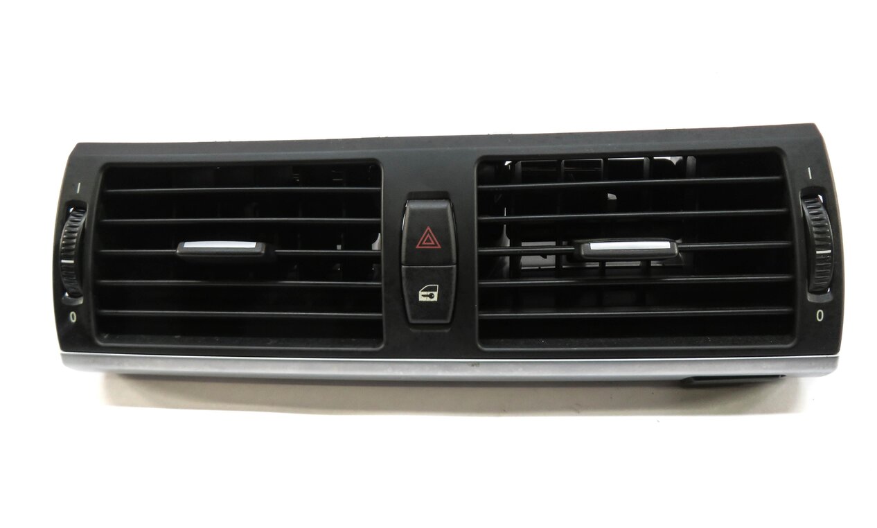 Thumbnail 2: 2013 BMW X5 (E70) CENTER DASH OUTER HEATER A/C AIR VENT w/ HAZARD LOCK SWITCH