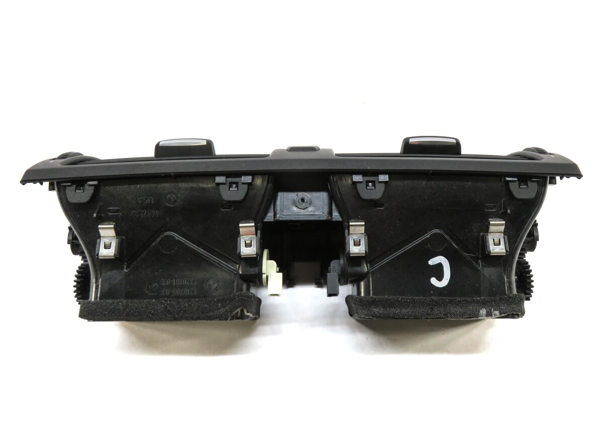 Thumbnail 3: 2013 BMW X5 (E70) CENTER DASH OUTER HEATER A/C AIR VENT w/ HAZARD LOCK SWITCH