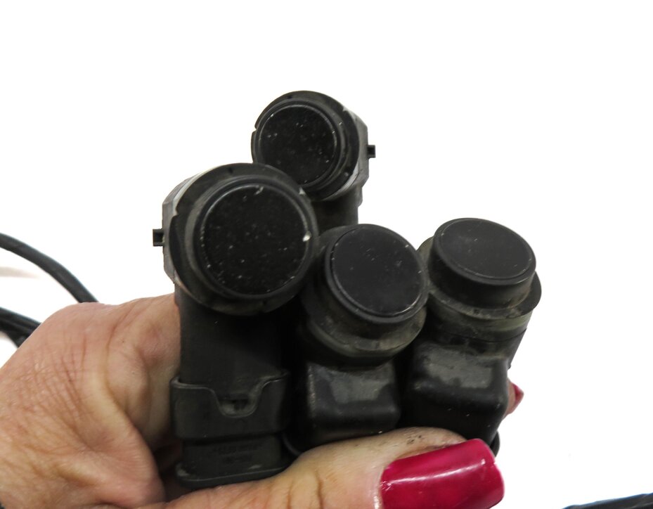 Thumbnail 4: 2013 BMW X5 (E70) FRONT PDC PARK DISTANCE SENSOR SET w/ HARNESS (BLACK 475)