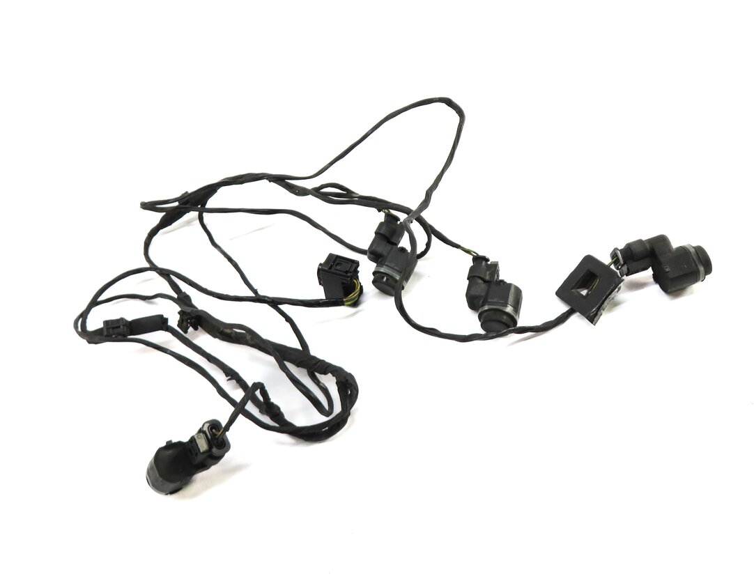 2013 BMW X5 (E70) REAR PDC PARK DISTANCE SENSOR SET w/ HARNESS (BLACK 475)