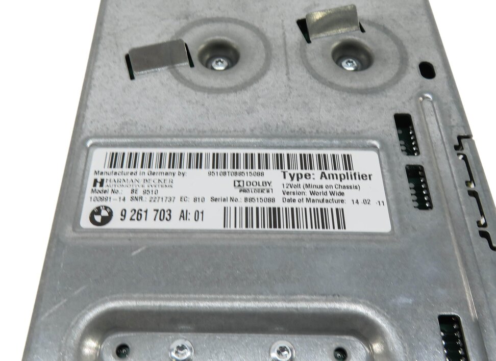 Thumbnail 4: 11-14 BMW 5 6 SERIES M5 M6 (F06 F10 F12 F13) STEREO HARMAN AUDIO AMP AMPLIFIER