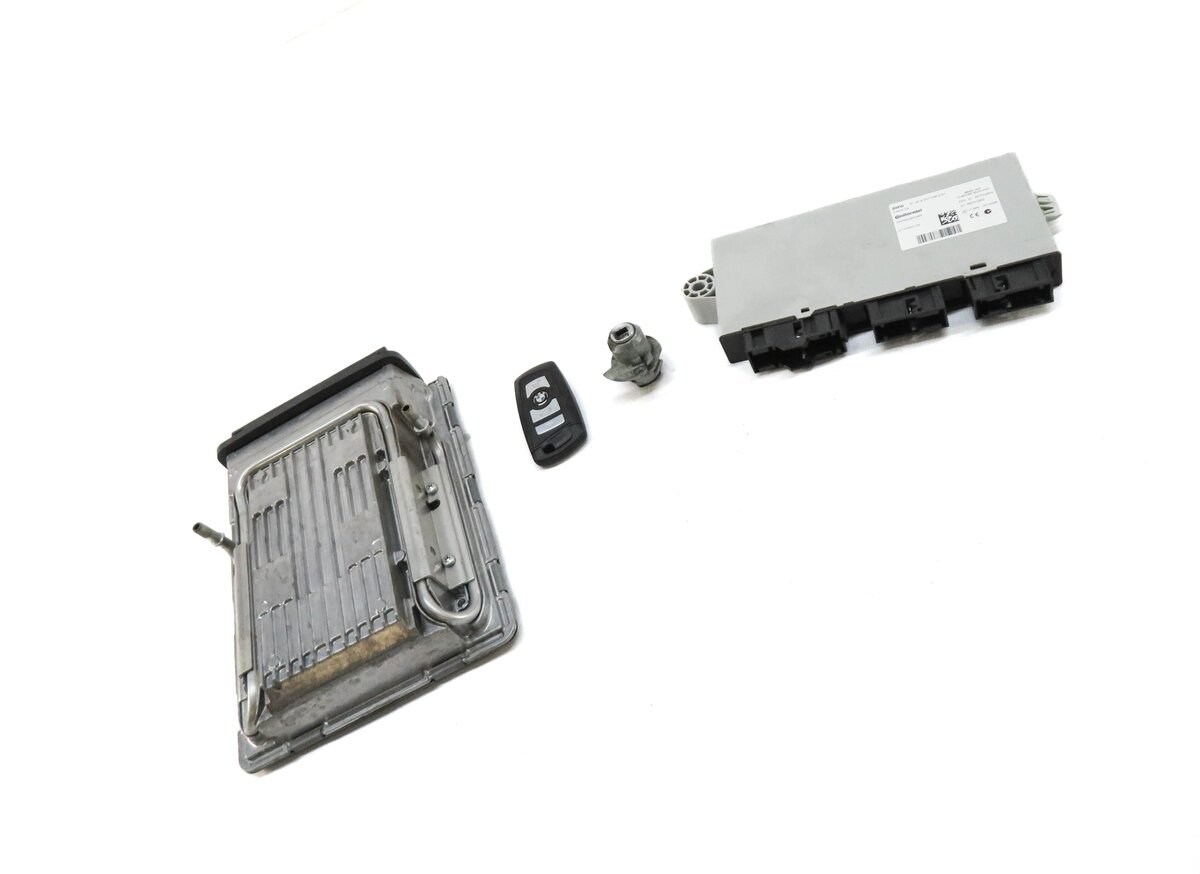 09-13 BMW 550i 650i 750i B7 (F01 F06 F10) 4.4L TURBO ENGINE CAS 4 MODULE KEY SET