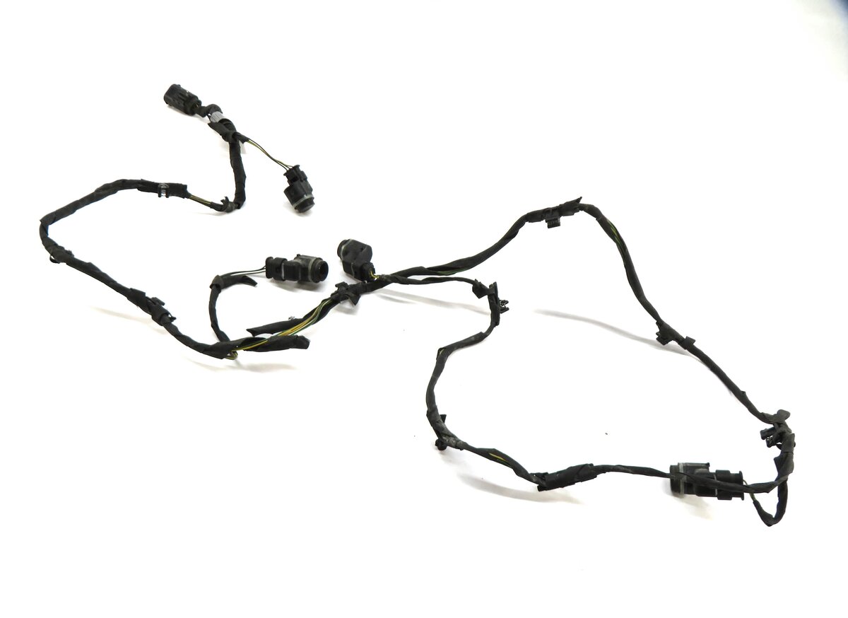 2011 BMW 550iGT (F07) FRONT PDC PARK DISTANCE SENSOR SET w/ HARNESS (DAMASK RED)