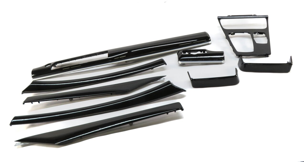 Thumbnail 12: 2011 BMW 550iGT (F07) DASH DOOR CONSOLE WOOD GRAIN TRIM SET (FINELINE ASH WOOD)
