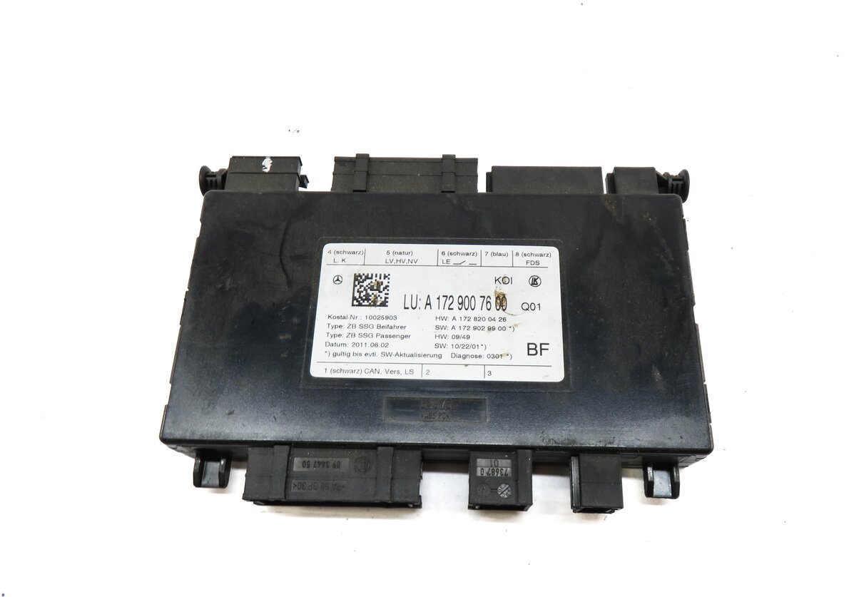 Thumbnail 3: 2012 MERCEDES E CLASS COUPE (W207) FRONT RIGHT PASSENGER SEAT CONTROL MODULE