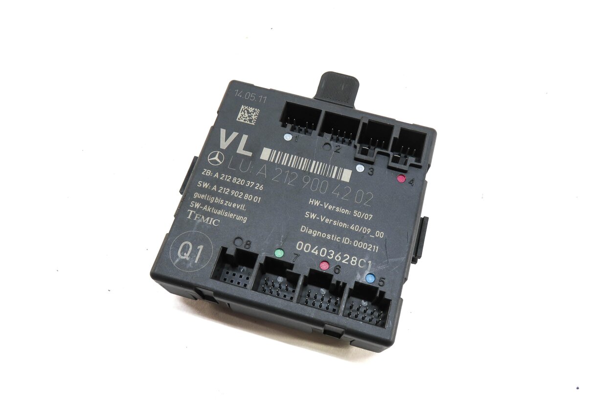 09-12 MERCEDES E C GLK (W204 W207 W212) FRONT LEFT DRIVER DOOR CONTROL MODULE