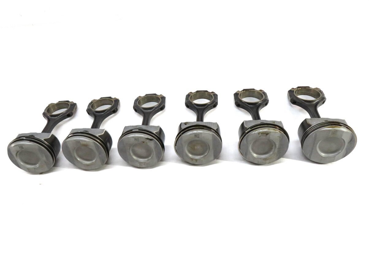 Thumbnail 2: 12-18 MERCEDES C300 C350 E350 GLE350 GLK350 ML350 SLK350 SLK350 3.5L PISTON SET6