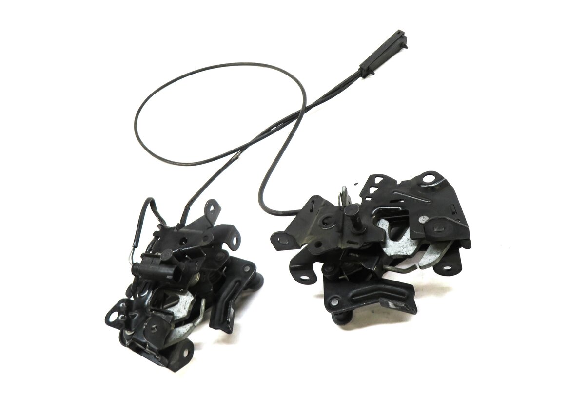 Thumbnail 2: 2011 BMW 535iGT (F07) FRONT LEFT & RIGHT LOWER HOOD LOCK LATCH SET w/ CABLE