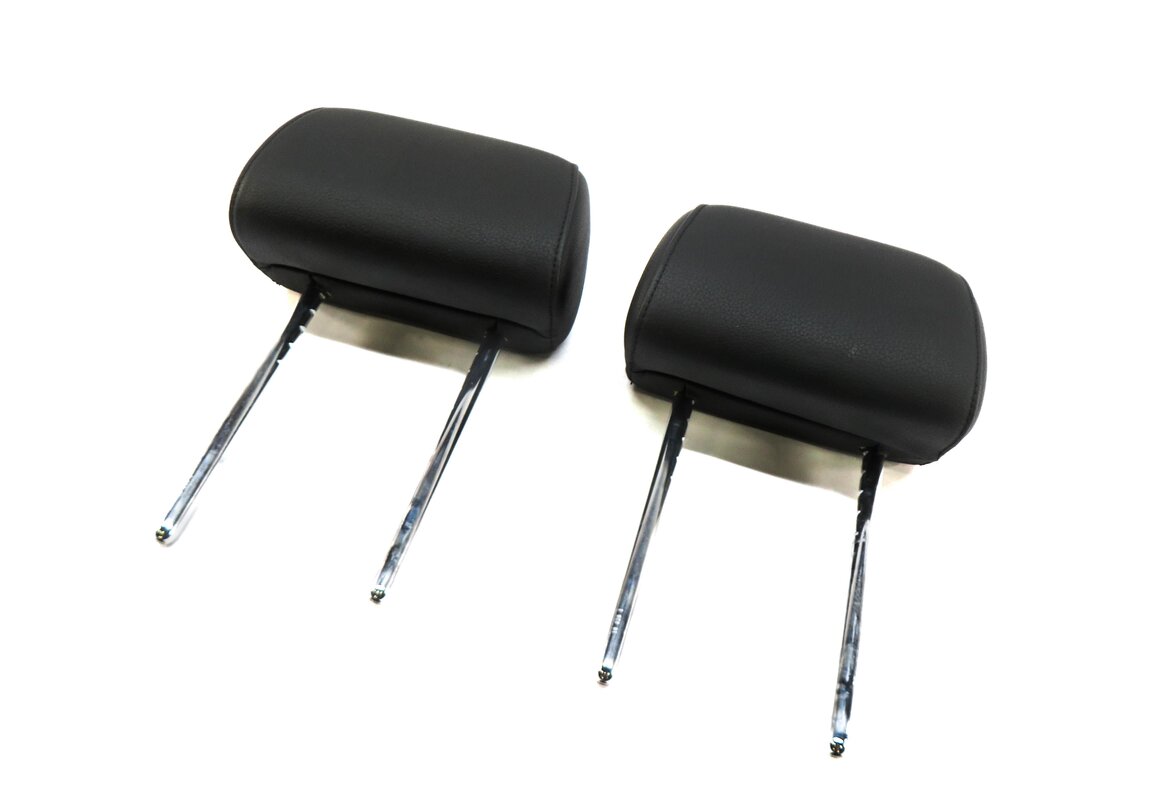10-13 BMW 535iGT 550iGT (F07) REAR LEFT & RIGHT SEAT HEADREST SET (BLACK)