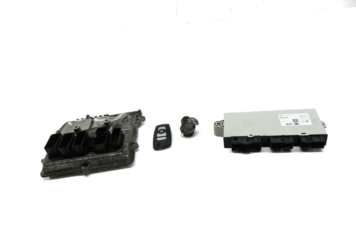 Thumbnail 2: 11-12 BMW 535i 535iGT X3 (F06 F07 F10) 3.0L N55 ENGINE DME CAS-4 MODULE KEY SET