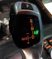 Thumbnail 2: 2009-2010 BMW X5 X6 (E70 E71 E72) TRANSMISSION GEAR SHIFTER SHIFT HANDLE KNOB