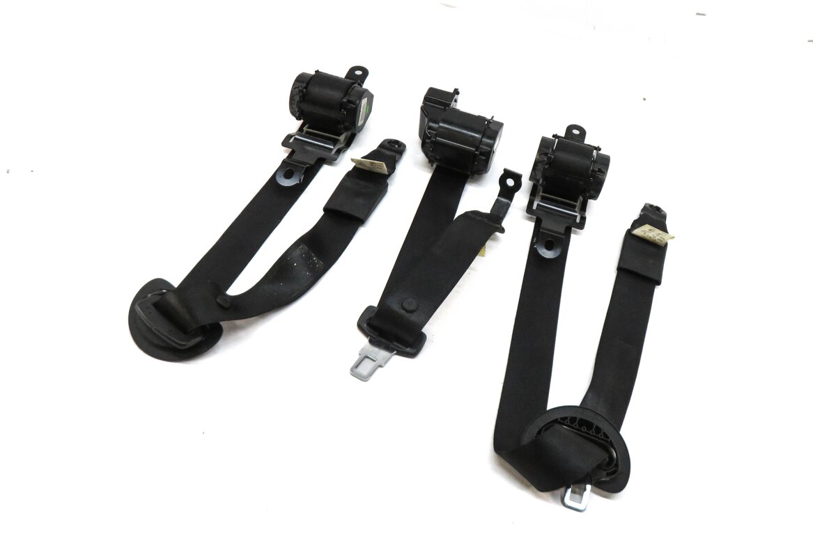 2010 BMW X5 (E70) REAR 2nd SECOND ROW SEAT SEATBELT RETRACTOR SET-3 (BLACK)