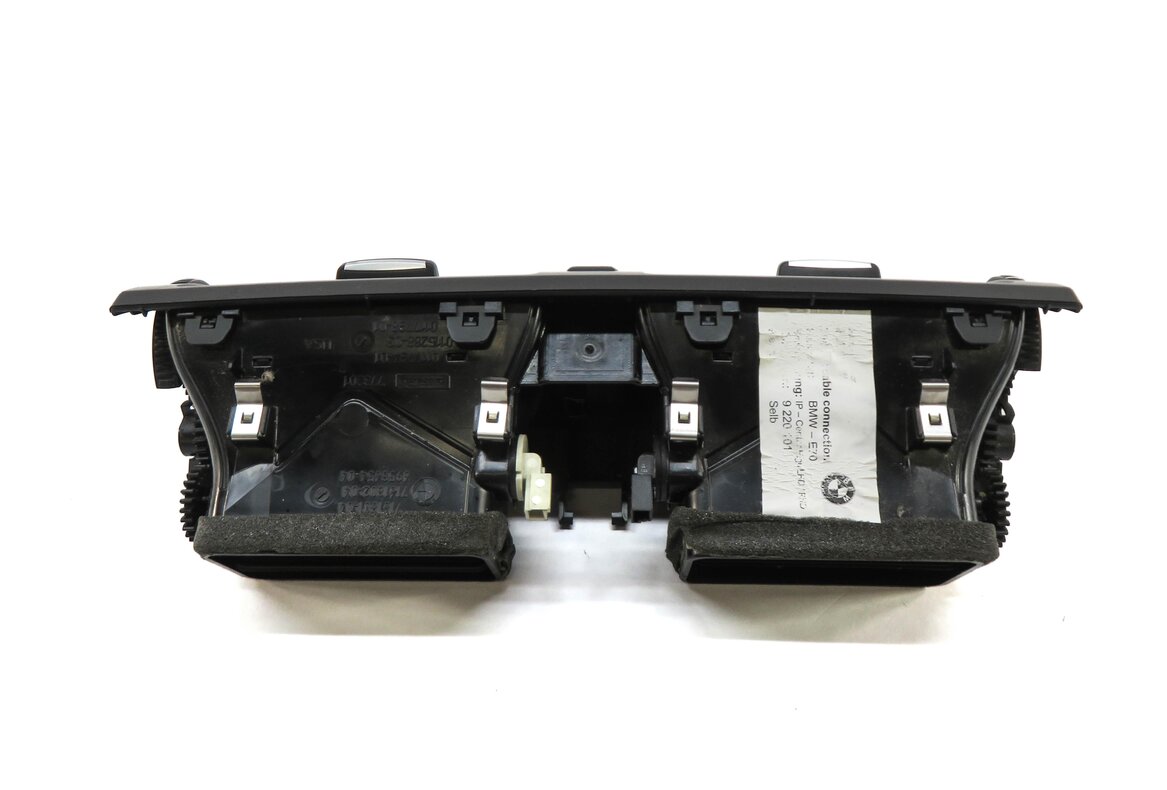 Thumbnail 3: 2010 BMW X5 (E70) FRONT CENTER DASH HEATER A/C AIR VENT w/ HAZARD LOCK SWITCH