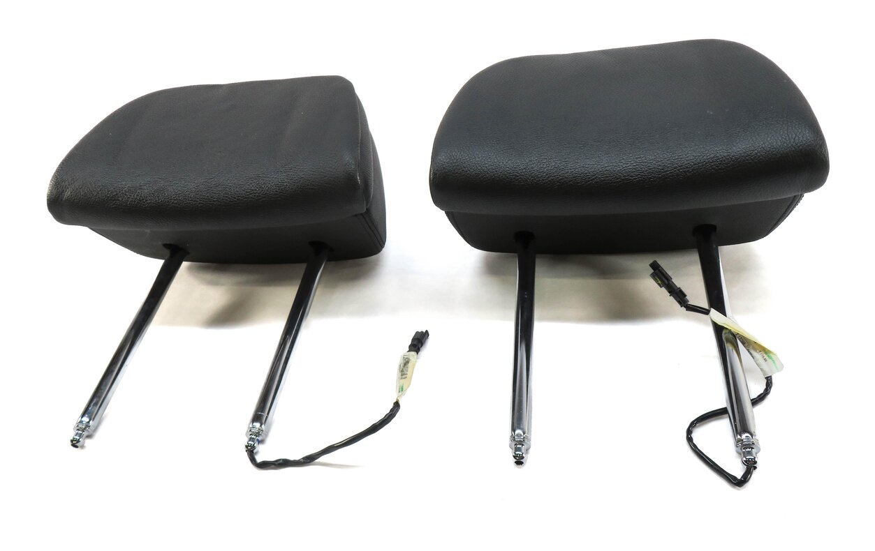 Thumbnail 2: 2009-2014 BMW X5 X6 (E70 E71 E72) FRONT LEFT & RIGHT SEAT HEADREST SET-2 (BLACK)