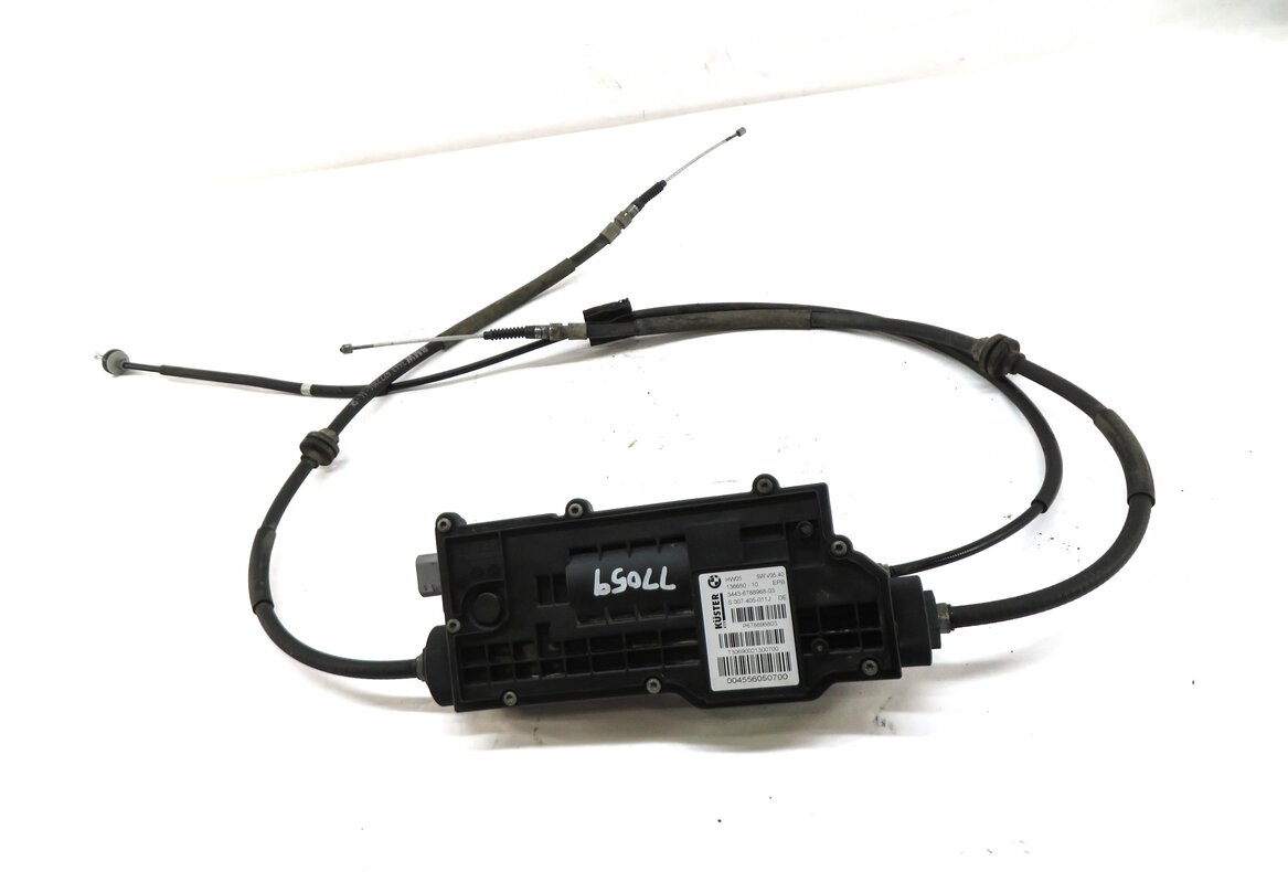 Thumbnail 2: 2010 BMW X5 (E70) EMERGENCY PARKING BRAKE ACTUATOR MOTOR w/ CABLES