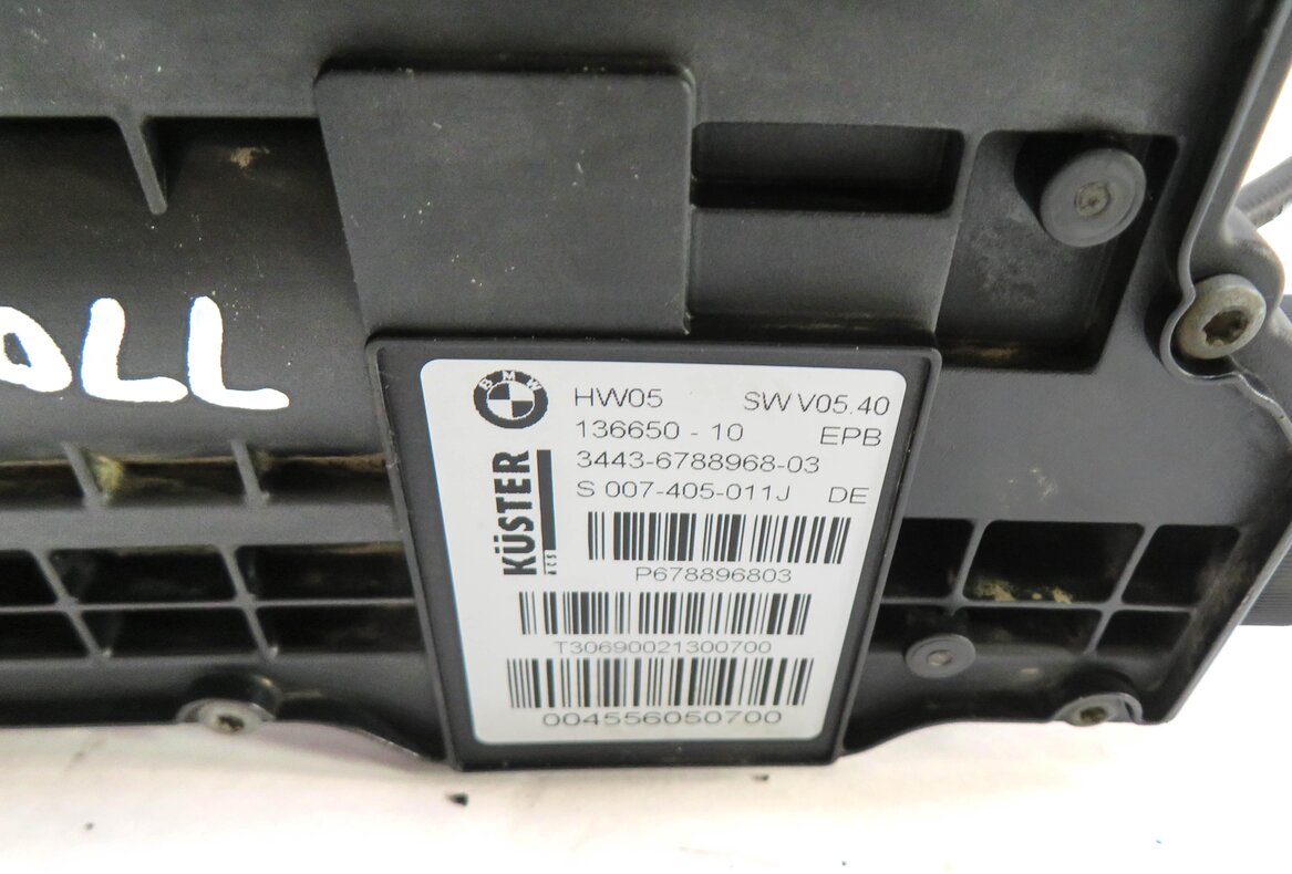 Thumbnail 5: 2010 BMW X5 (E70) EMERGENCY PARKING BRAKE ACTUATOR MOTOR w/ CABLES