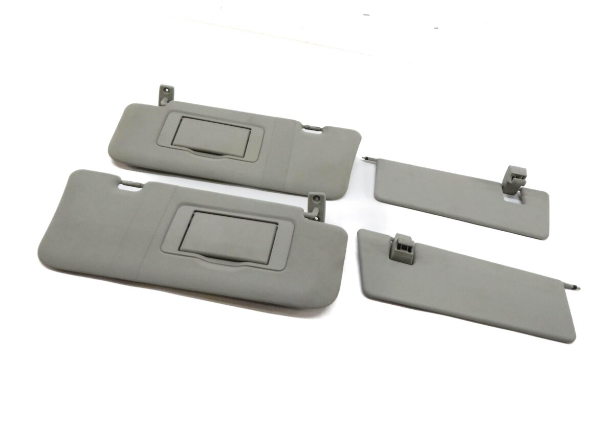 06-12 MERCEDES GL ML CLASS (W164 X164) FRONT LEFT & RIGHT SUNVISOR SET (GRAY)