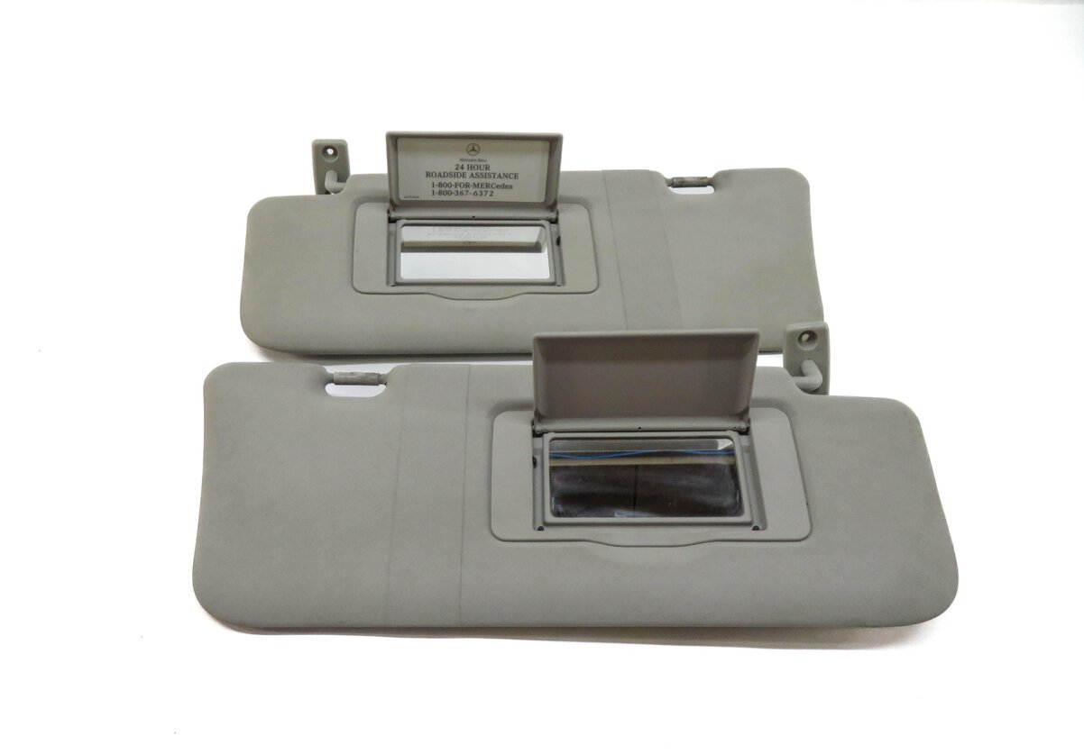 Thumbnail 8: 06-12 MERCEDES GL ML CLASS (W164 X164) FRONT LEFT & RIGHT SUNVISOR SET (GRAY)