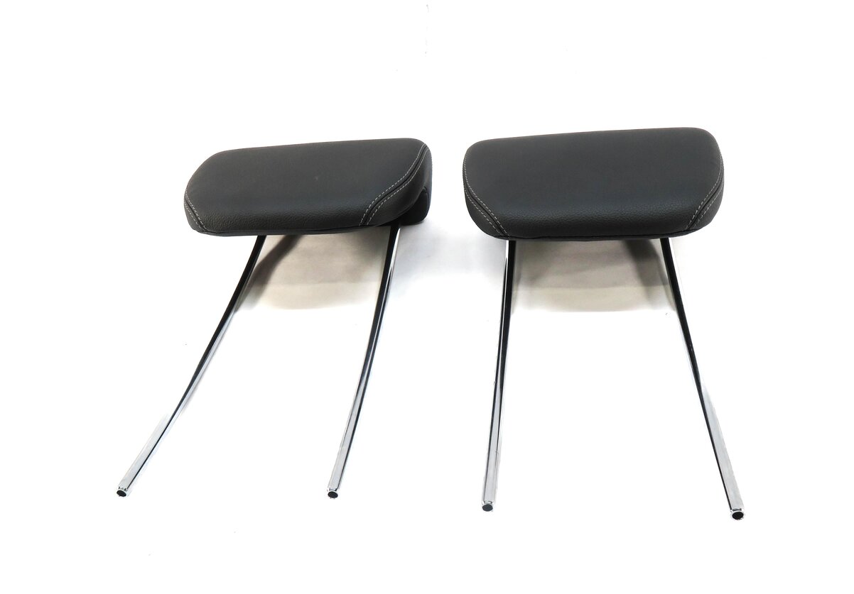 Thumbnail 2: 2007-2012 MERCEDES GL-CLASS (X164) REAR 3rd THIRD ROW SEAT HEADREST SET (BLACK)