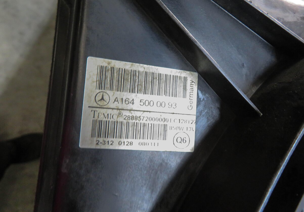 Thumbnail 9: 2007-2012 MERCEDES GL ML R CLASS (X164 W164 W251) RADIATOR COOLING FAN w/ SHROUD